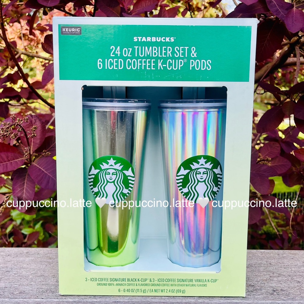 NWT Starbucks 2025 Costco Exclusive 2 Tumbler & Keurig K-Pods Bundle Pack- Green